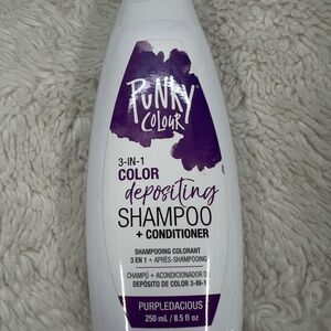 Punky Colour 3 in 1 Color Depositing Shampoo Plus Conditioner Purple 8.5 oz.